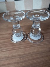 2 Medium Glass Taper Pillar