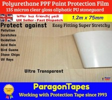 1.2m x 75mm  PPF 135 Clear TPU