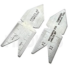 PAIR 60 & 55 degree Screw Cutting Gauge Whitworth Center Gauge Engineering Tools