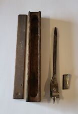 Scarce vintage/antique 9" Marples 1914 WWI adjustable wood drill brace/bit tool