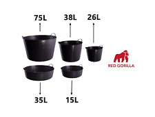 genuine red gorilla flexible tubtrug bucket weather resistant recyclable plastic
