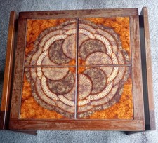 VINTAGE TEAK/TILE TABLE 