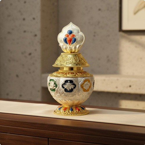 Tibetan treasure vase - tibetan,