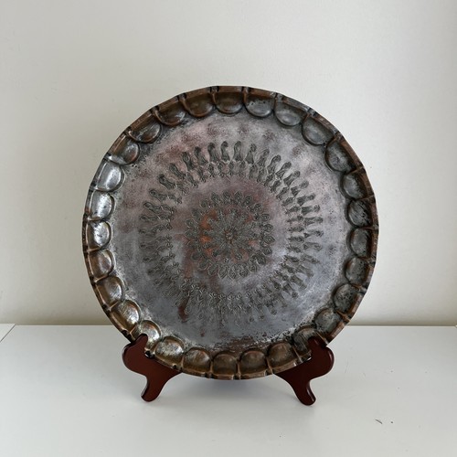 Antique 1920s hammered copper - hammered,