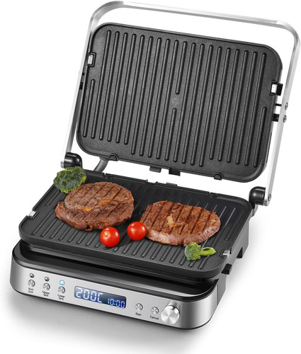 Amzchef panini press grill - panini,