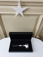 Silver Plated Heavy  Cork Screw /Bottle Opener - Presentation Box - VGC