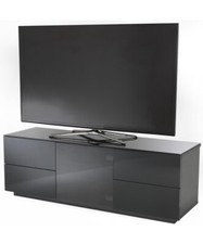 Black High Gloss Multimedia Cabinet UK-CF Ultimate London For TVs up to 60 inch