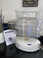 Pacific 3 Tier Healthy Food Steamer Instruction Booklet Plastic Lidded Trays