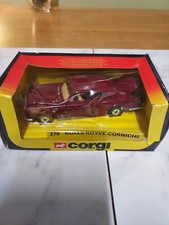 Corgi 279 Rolls Royce Corniche (1981). Dark Red.