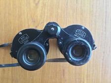 Vintage Ross of London 12x50 STEPSUN Binoculars ID 41291 With Leather Case.