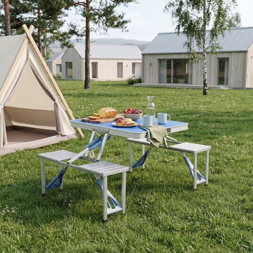 Folding picnic table - folding, with