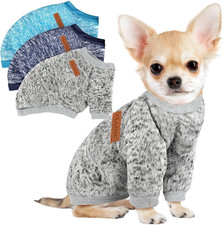 3 Pack Dog Sweaters for Small