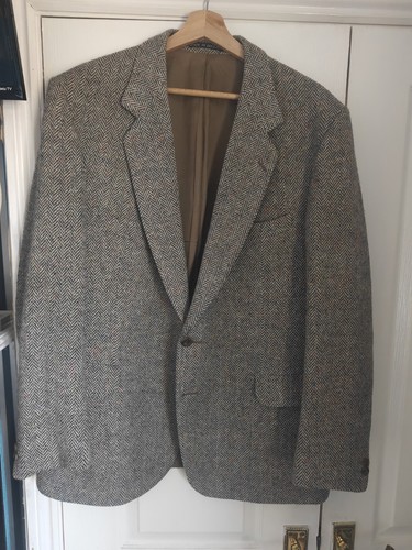 Mens grey herringbone - grey, donegal