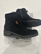 Gabor Chunky Black Suede