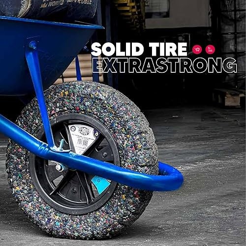 Flat free wheelbarrow tire - 14",