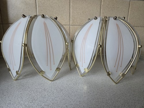 Vintage gold metal frosted - gold, &