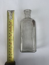 Vintage Glass Venos Brand Lightning Cough Sure Syrup Bottle Jar Collectible