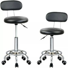 🔥New Backrest Salon Stool Barber Tattoo Manicure Beauty Spa Lift Swivel Chair