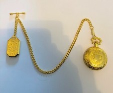 Gold colour Albert chain with
