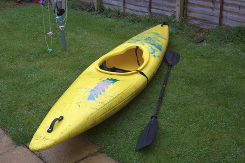 11ft kayak with paddle - 11ft, used