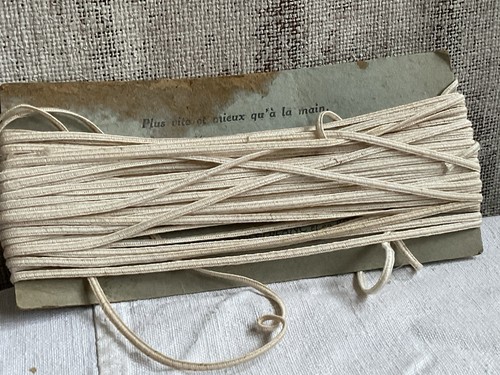 Antique lace cord cream tape - antique,