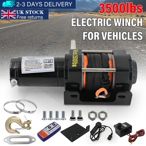 Heavy duty electric winch 12v - electric,