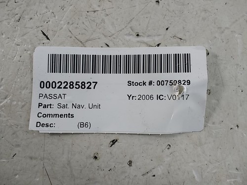 2006 volkswagen passat - volkswagen, sat