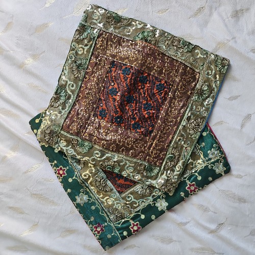 Pair indian hand - indian, hand-embroidered