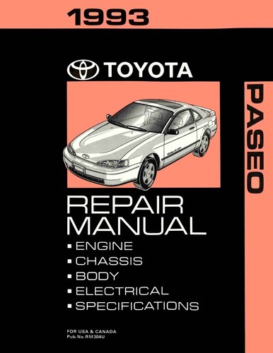 1993 toyota paseo factory - factory, shop
