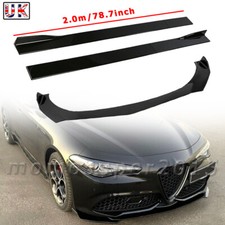 For Vauxhall Astra H J VXR Front Bumper Lip Spoiler +78.7'' Side Skirts Splitter