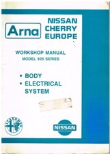 ALFA ROMEO ARNA / NISSAN CHERRY EUROPE '85 BODY TRIM & ELECTRICAL SYSTEMS MANUAL