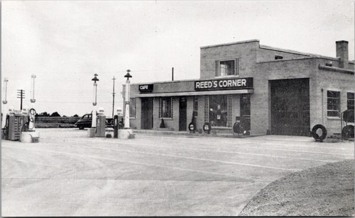 Postcard reed corner station - corner,
