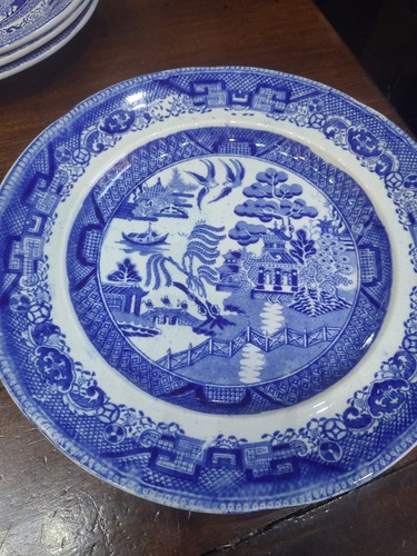 Vintage blue willow - blue,