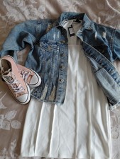 PLT White Bodycon Dress NEW