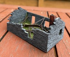 Fully Assembled OO/OO9 Model Railway Welsh Slate Derelict Cottage Scratch Built