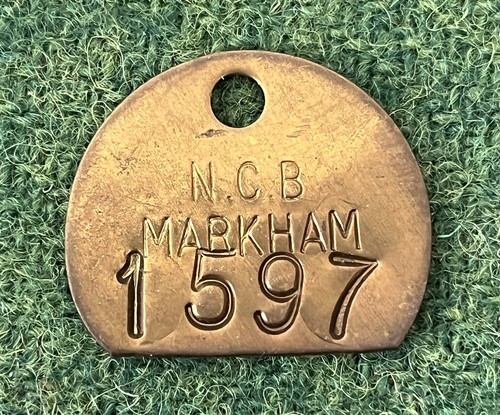 Ncb markham colliery pit - ncb, brass