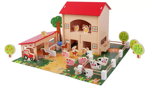 Wooden farm set the - set,