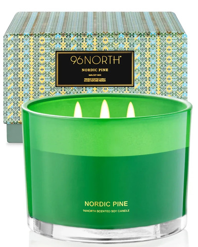 Luxury pine soy candle - 3, wick