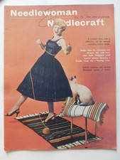 NEEDLEWOMAN & NEEDLECRAFT No. 76 (1958) with embroidery transfer