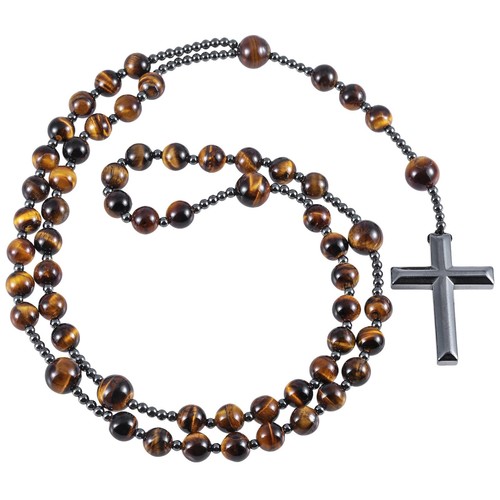 Crystal stone beads cross - crystal,