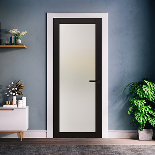 Black frosted glazed internal - frosted,