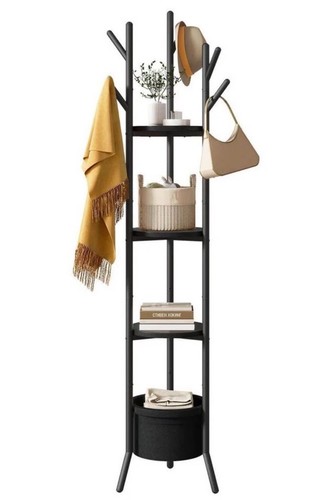 Freestanding steel coat - steel, rack