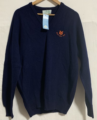 Balmoral navy blue merino lamb - navy,