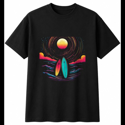 Colourful surfboard - surfboard, in