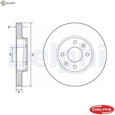 2x BRAKE DISC BG4459C FOR