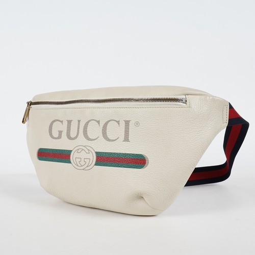 Gucci print belt bag white - print,