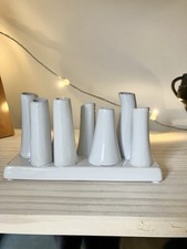 White Ceramic Pooley Bud Base