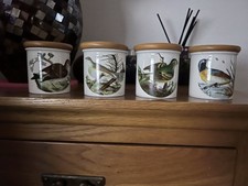 Portmeirion Bird of Britain by E. Donavan  ceramic pottery jars  Robin Wren