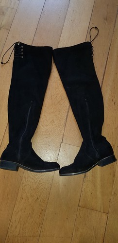 Primark black faux suede - black, over