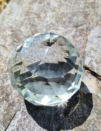 Faceted crystal glass - , ball